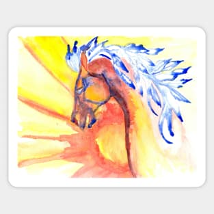 horse of wind and sun Sticker